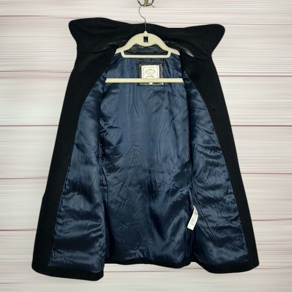 Paul & Shark Black Peacoat Women’s Double Breasted Wool Cashmere Italy sz 44 US8 - Picture 7 of 12